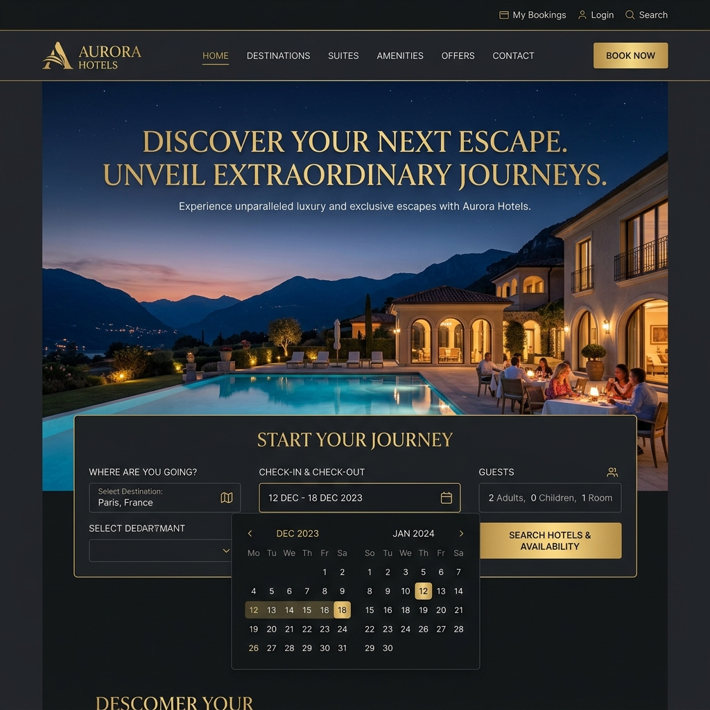 Hotel Dashboard Preview